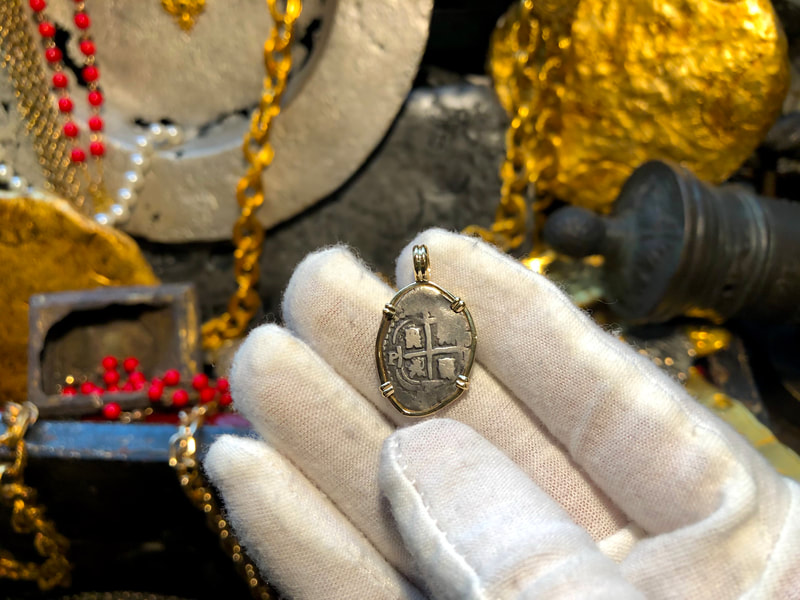 Bolivia 1 Real 1656 Dated with Full Potosi 14kt Bezel