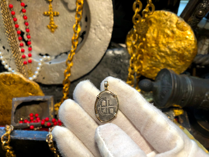 Bolivia 1 Real 1656 Dated with Full Potosi 14kt Bezel 2