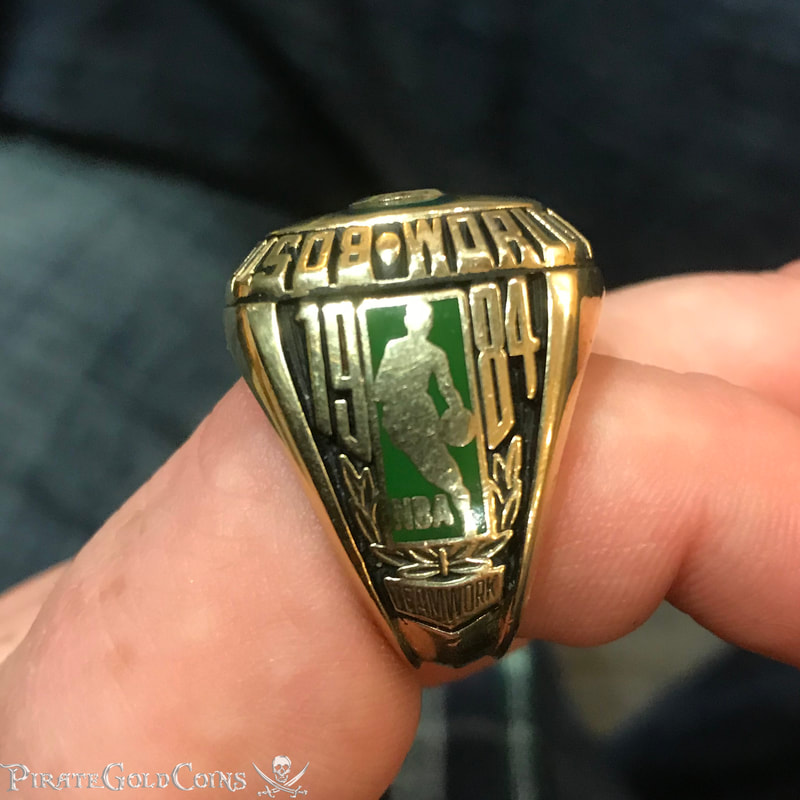 1984 Diamond Celtics Championship Ring "Larry Bird" 5