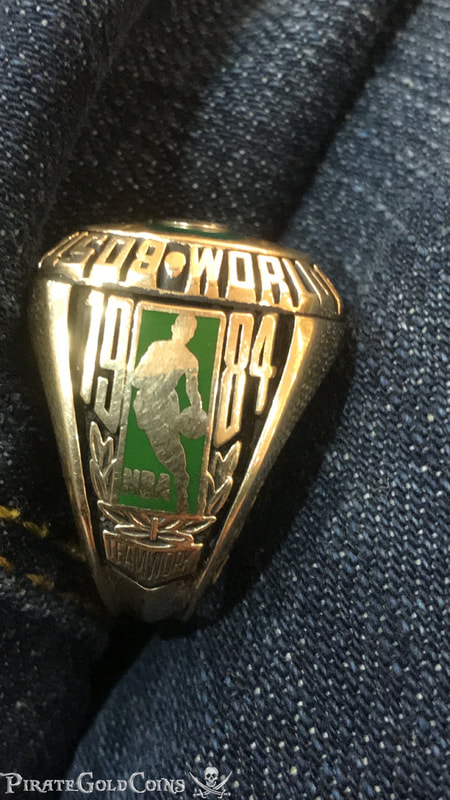 1984 Diamond Celtics Championship Ring "Larry Bird" 6