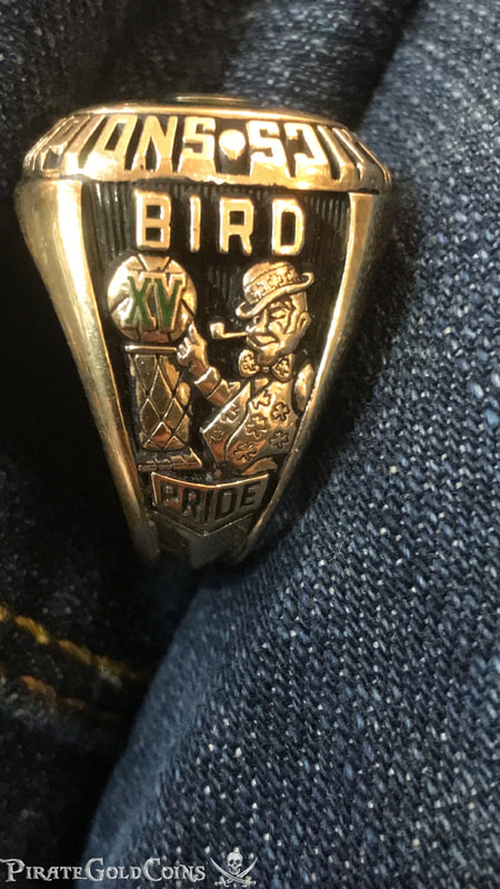 1984 Diamond Celtics Championship Ring "Larry Bird" 7