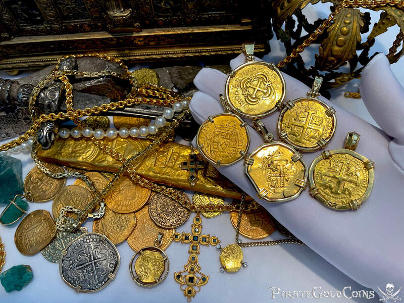 Mexico 8 Escudos 1715 Dated! "1715 Fleet Shipwreck" Pendant 7