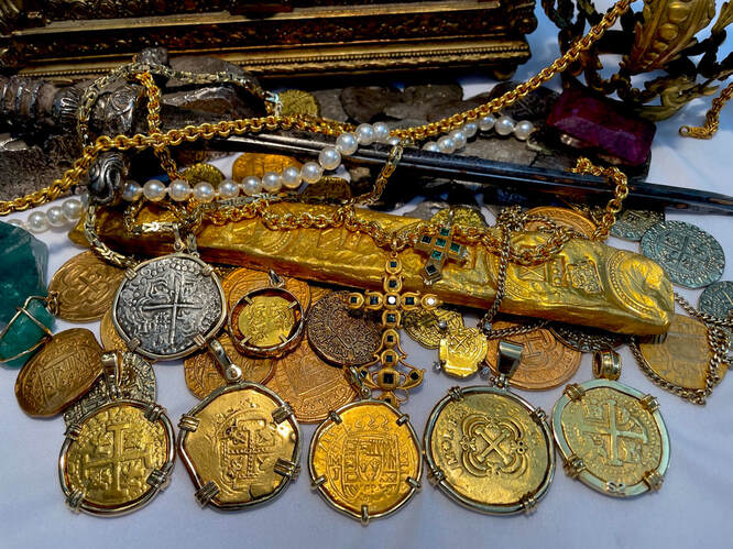 Mexico 8 Escudos 1715 Dated! "1715 Fleet Shipwreck" Pendant