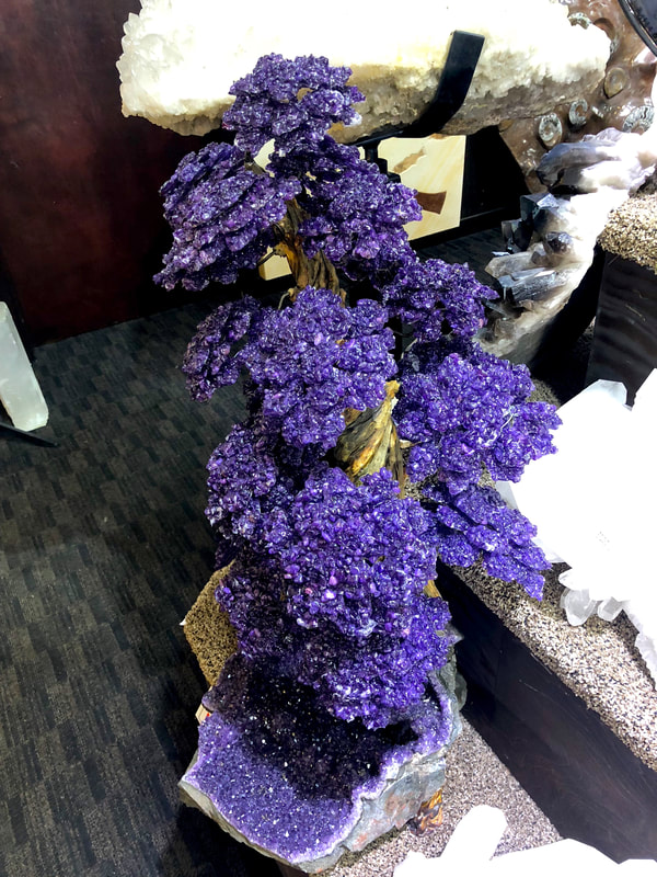 Pirate Gold Coins Treasures of the Earth - Amethyst Bonsai Tree 2