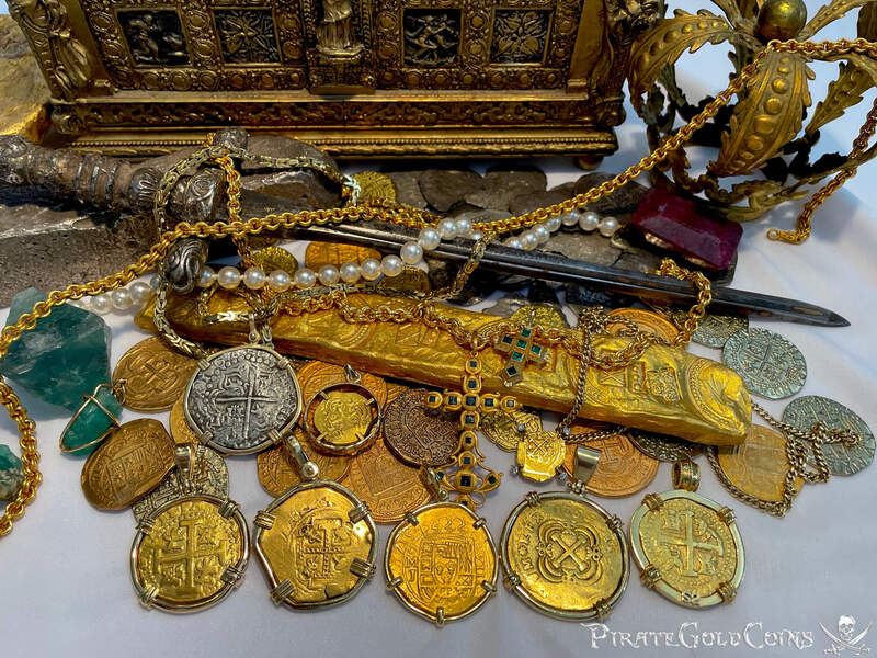 Mexico 8 Escudos 1715 Dated! "1715 Fleet Shipwreck" Pendant 9