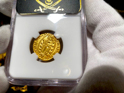 Italy 1400-13 Ducat "Jesus Christ & Book of Gospel" NGC 67 12