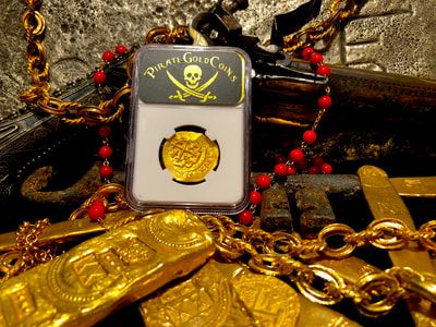 Mexico 4 Escudos 1713  NGC 62 Pirate Gold Coins 13