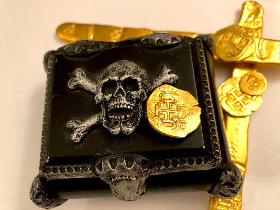 Spain 2 Escudos 1556-98 Raw Pirate Gold Treasure Coins Doubloon