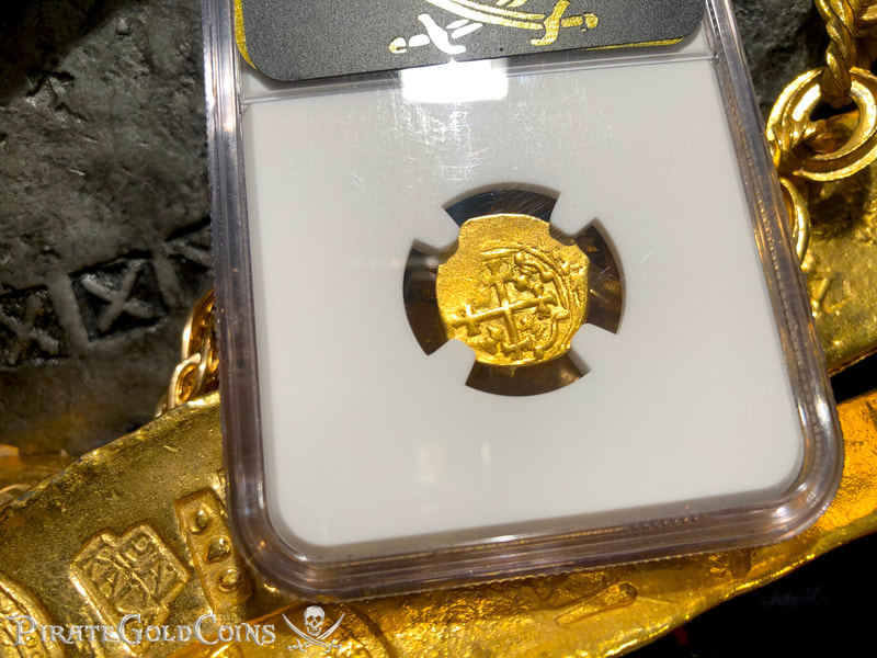 Mexico 1 Escudo 1711 "Full 4 Digit Date- from the Fleet Shipwreck" NGC 53 4