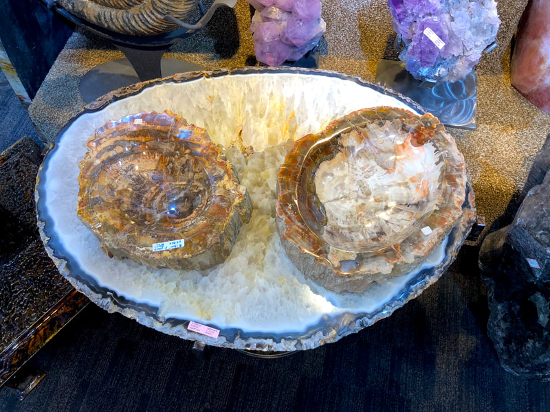 Pirate Gold Coins Treasures of the Earth - Agate Crystal Table 2