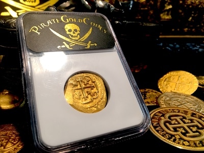 Mexico  4 Escudos  1713 Full 4 Digit  "1715 Plate Fleet Shipwreck"  NGC 63 8