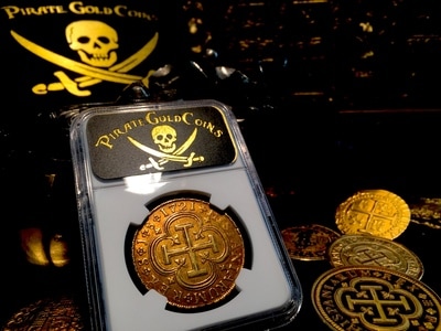 Spain  8 Escudos  1721  "Philip V - Seville Mint"  NGC 45 Gold Doubloon 11