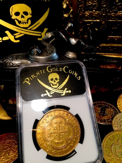 Spain  8 Escudos  1729  "Only 3 Known!"  NGC 50  Gold Doubloon 10