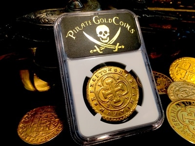 Spain  8 Escudos  1704  "Only 3 Known!"  NGC 61  Gold Doubloon 6