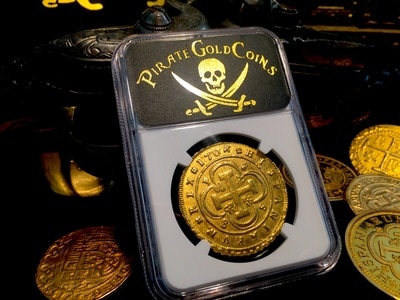 Spain  8 Escudos  1704  "Only 3 Known!"  NGC 61  Gold Doubloon 7