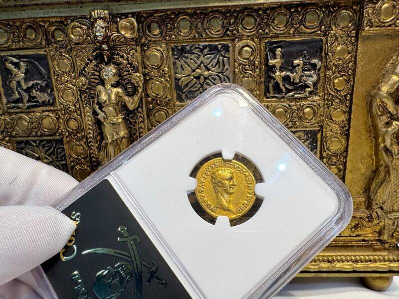 Roman Empire "Caligula" 37-41AD NGC VF 5x2 13