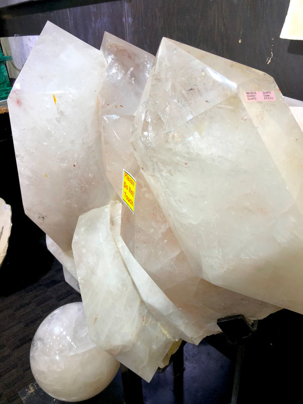 Pirate Gold Coins: Treasures of the Earth - Quartz Crystal on Steel Stand 6