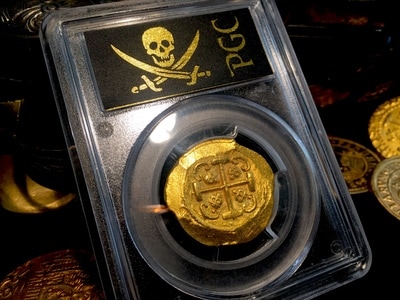 Mexico  1706-12  4 Escudos  "1715 Plate Fleet Shipwreck"  PCGS 64  Only 3 Known! 9