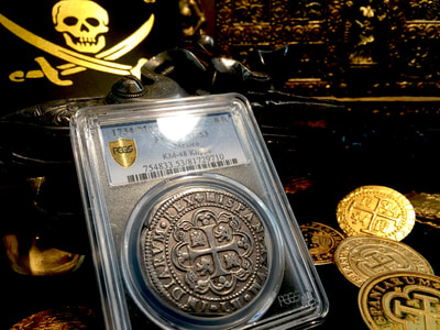 Mexico  8 Reales  1734  "Finest Known!"  Klippe  PCGS 53 6