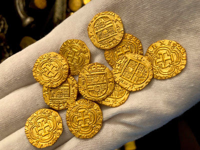 Reproduction Colombia 1622 "First Gold Coin in New World" Gold Electroplated 15