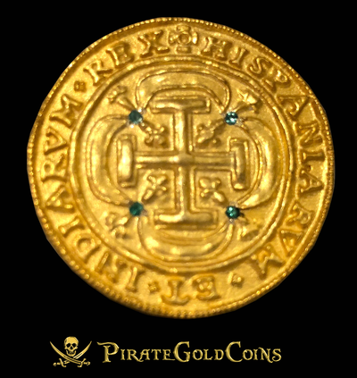 Replica  Mexico  Royal  (mini)  with real Sapphires 1715  Gold Electroplated 22kt 7
