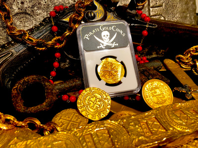 Mexico 8 Escudos 1701-13 "1715 Plate Fleet Shipwreck" NGC 61 13