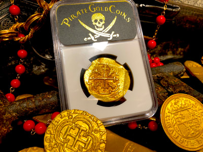 Mexico 8 Escudos 1701-13 "1715 Plate Fleet Shipwreck" NGC 61 14