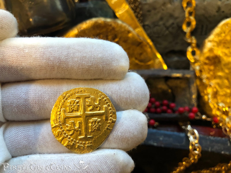 Peru 8 Escudos 1711 "1715 Fleet Shipwreck" RAW Pirate Gold Coins 7