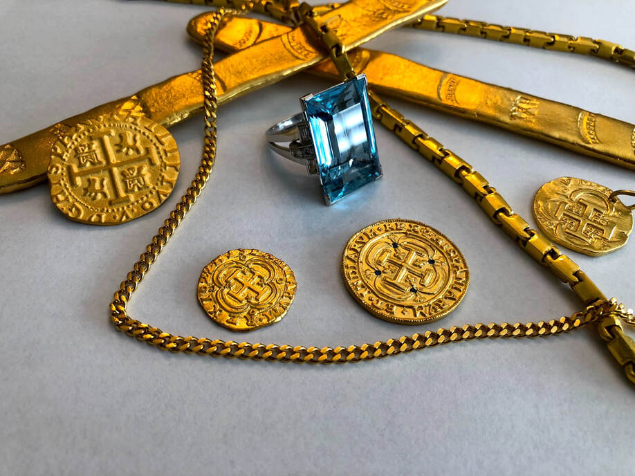 Platinum Aquamarine and Diamond Ring 40.75 Carats