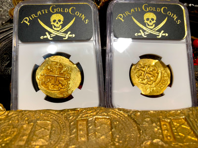 Mexico 4 Escudos 1713  NGC 62 Pirate Gold Coins 21