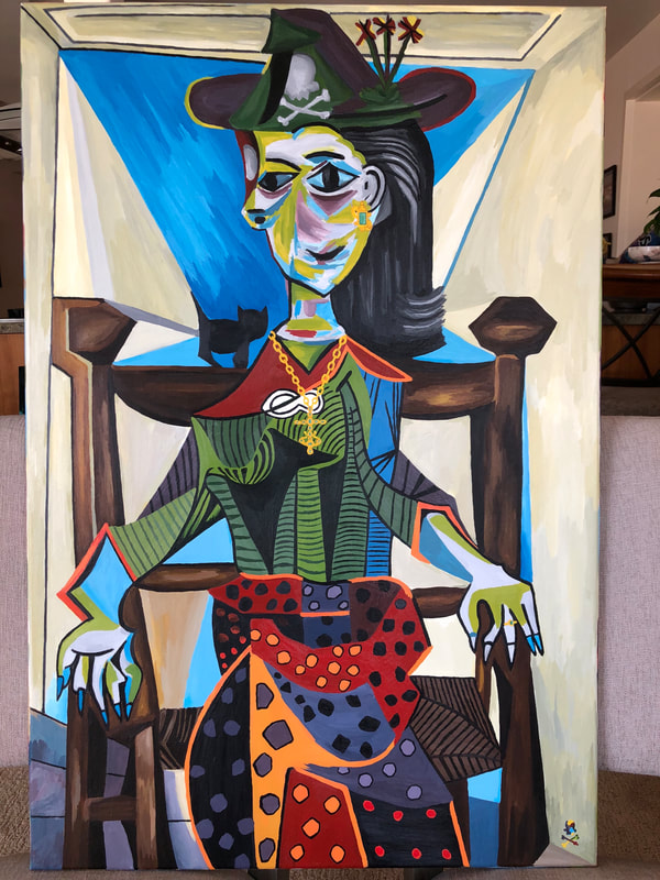 Treasure Paintings by JR Bissell: A Pirate's Rendition of Pablo Picasso 7