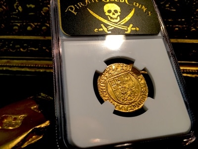 ​NETHERLAND 1590-93 DUCAT “KING FERDINAND & QUEEN ISABEL” NGC 55! 8