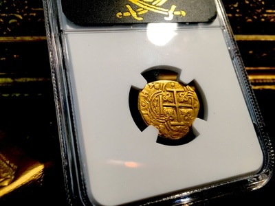 Colombia  2 Escudos  1631  "Dated!"  NGC 50 Strong Crisp Strike! 7