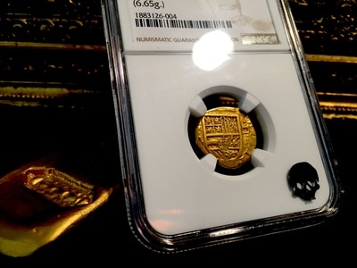 Colombia  2 Escudos  1631  "Dated!"  NGC 50 Strong Crisp Strike! 11
