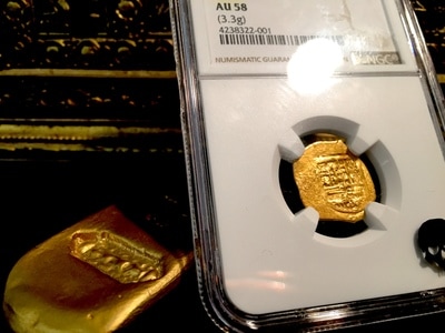 Spain  1 Escudo  1598-1621  "Philip III"  NGC 58  Gold Doubloon Coin 4