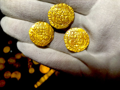 Spain 1 Escudo 1516-56 "Full Crown & Legends" NGC 62 7