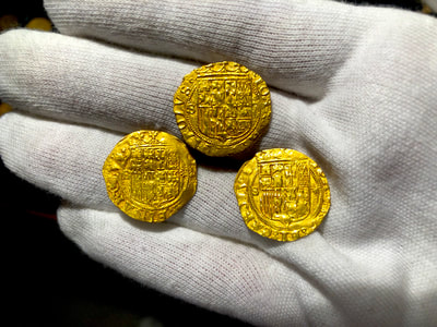 Spain 1 Escudo 1516-56 "Full Crown & Legends" NGC 62 9