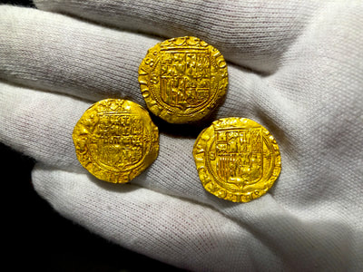 Spain 1 Escudo 1516-56 "Full Crown & Legends" NGC 62 15