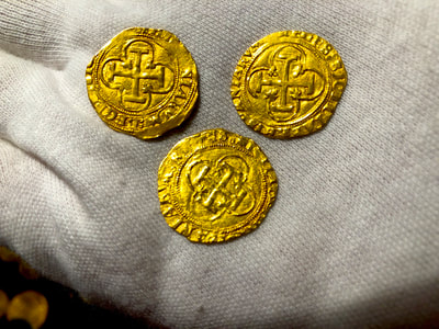 Spain 1 Escudo 1516-56 "Full Crown & Legends" NGC 58 14