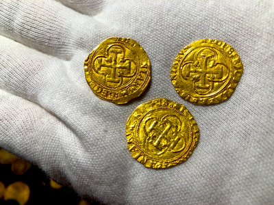 Spain 1 Escudo 1516-56 "Full Crown & Legends" NGC 62 17