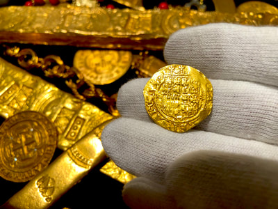 Spain 1 Escudo 1516-56 "Full Crown & Legends" NGC 58 9