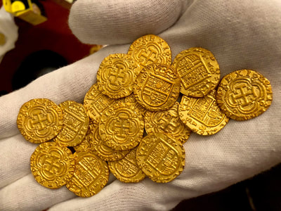 Pirate Gold Coins Shipwreck Treasure Jewelry Earrings 19