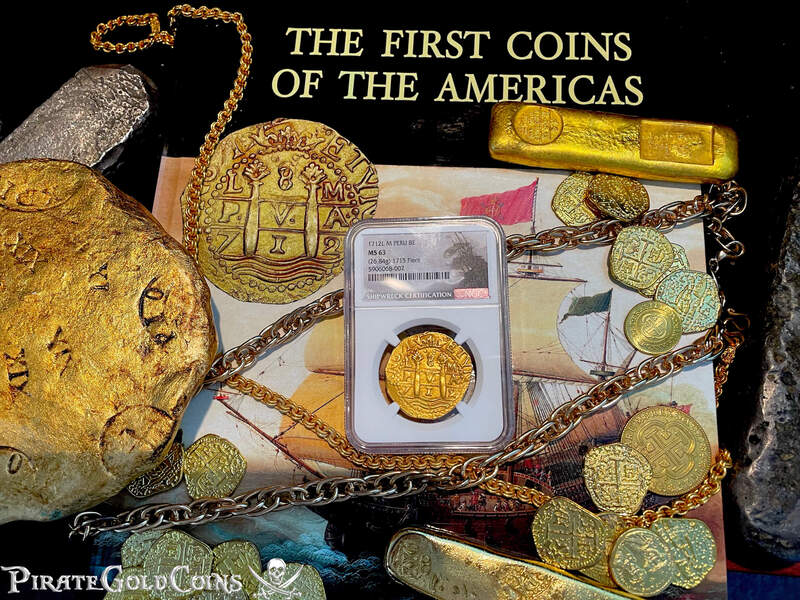 Peru 8 Escudos 1712 "1715 Plate Fleet Shipwreck" NGC 63 6