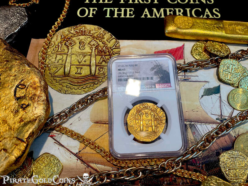 Peru 8 Escudos 1712 "1715 Plate Fleet Shipwreck" NGC 63 2