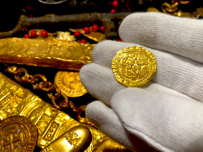 Spain 1 Escudo 1516-56 "Full Crown & Legends" NGC 62 8