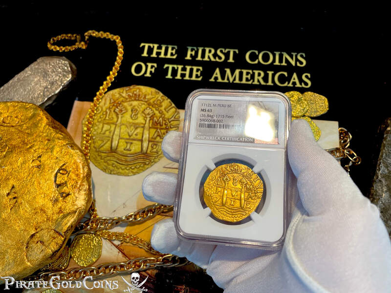 Peru 8 Escudos 1712 "1715 Plate Fleet Shipwreck" NGC 63 12