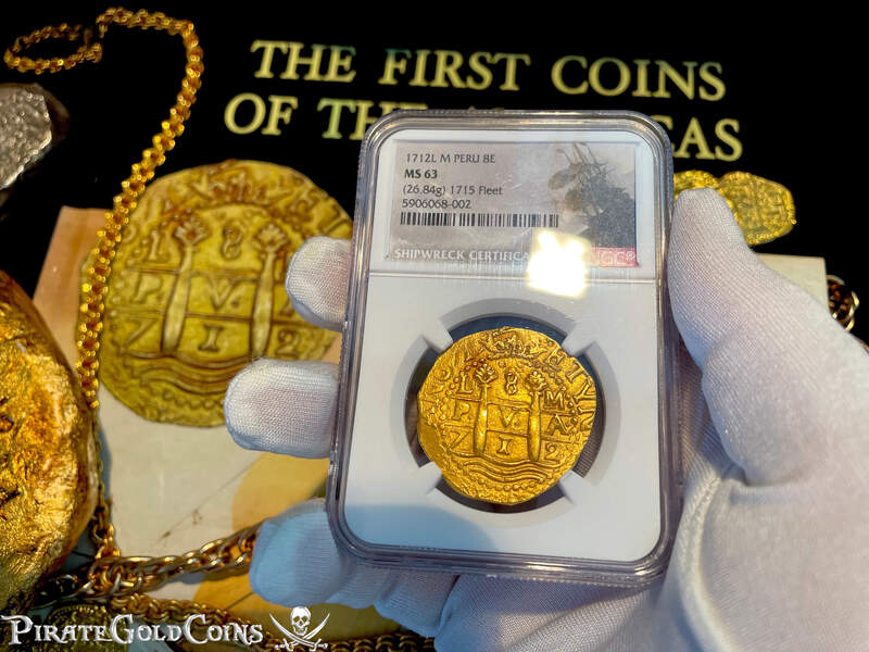 Peru 8 Escudos 1712 "1715 Plate Fleet Shipwreck" NGC 63 13