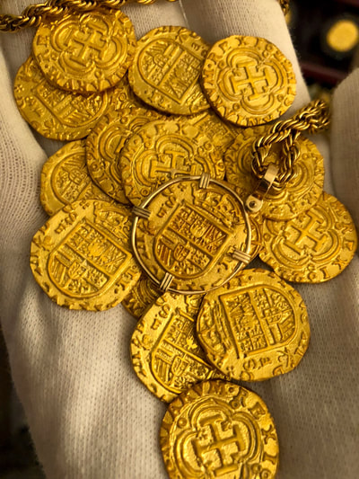 Reproduction Colombia 1622 "First Gold Coin in New World" Gold Electroplated 14