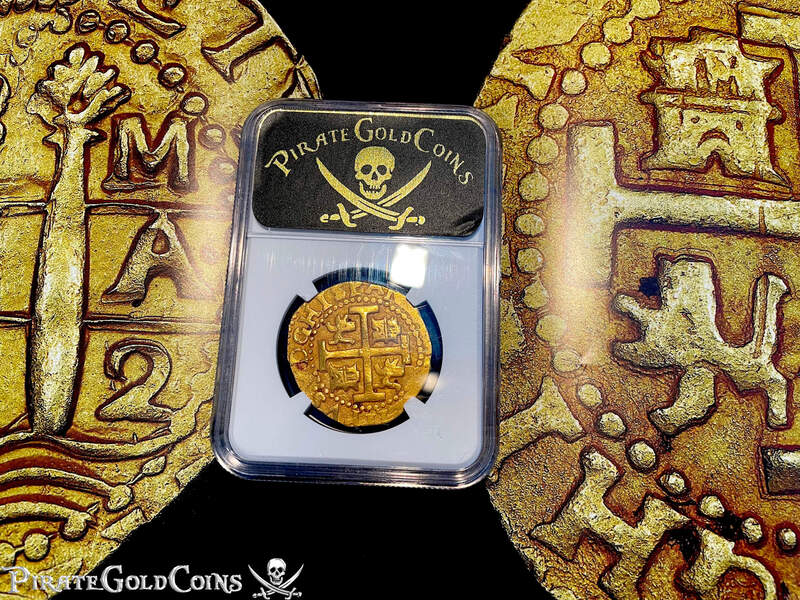 Peru 8 Escudos 1712 "1715 Plate Fleet Shipwreck" NGC 63