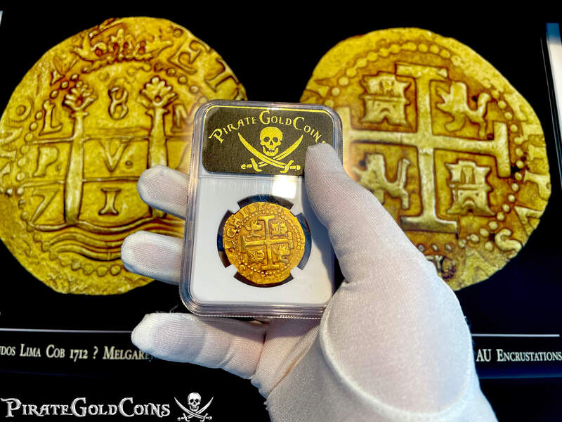 Peru 8 Escudos 1712 "1715 Plate Fleet Shipwreck" NGC 63 7
